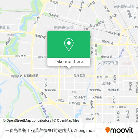 王春光早餐工程营养快餐(前进路店) map