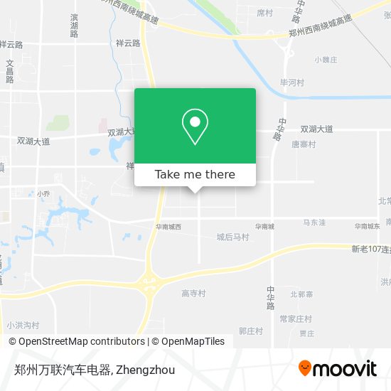 郑州万联汽车电器 map