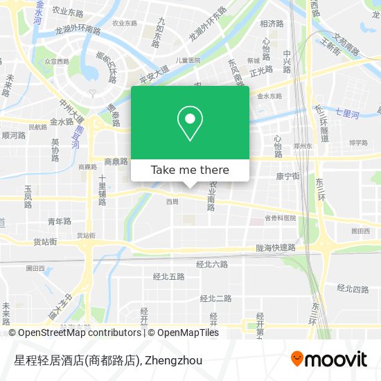 星程轻居酒店(商都路店) map