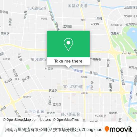 河南万里物流有限公司(科技市场分理处) map
