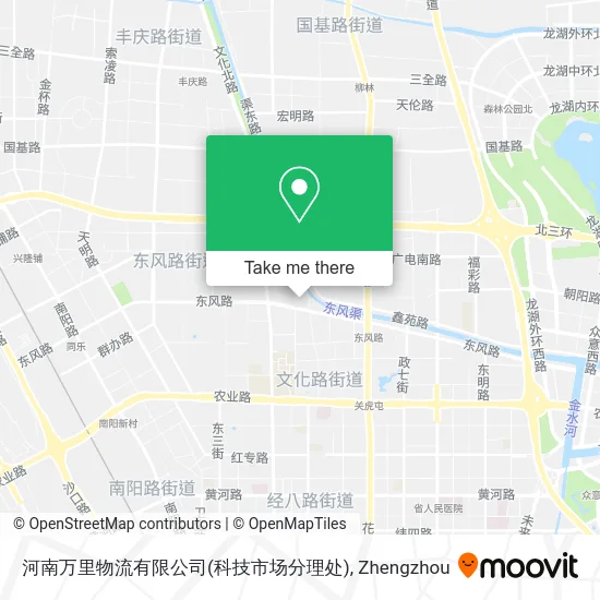 河南万里物流有限公司(科技市场分理处) map