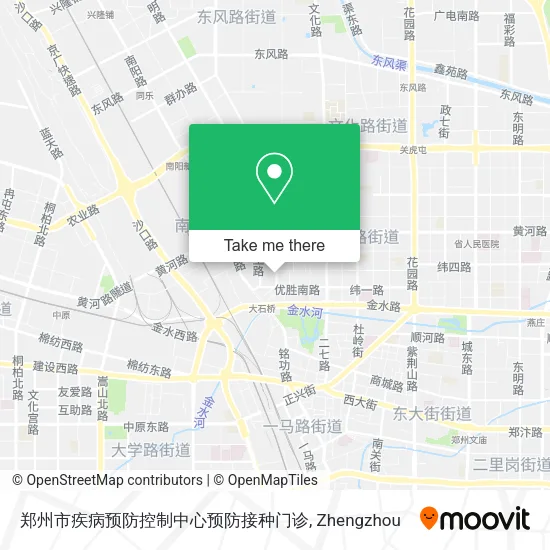 郑州市疾病预防控制中心预防接种门诊 map