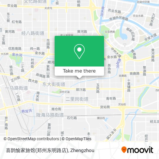 喜鹊愉家旅馆(郑州东明路店) map