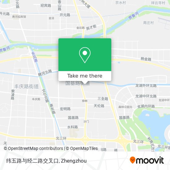 纬五路与经二路交叉口 map