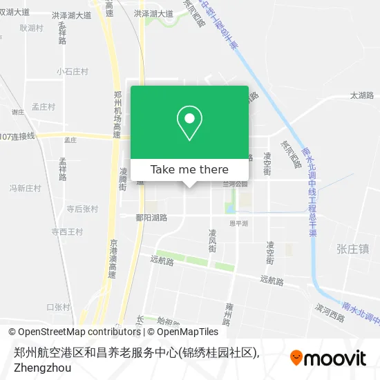 郑州航空港区和昌养老服务中心(锦绣桂园社区) map