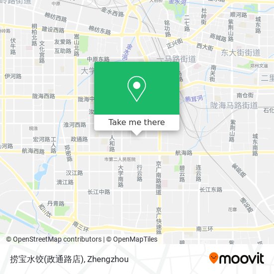 How To Get To 捞宝水饺 政通路店 In 二七区by Bus Or Metro