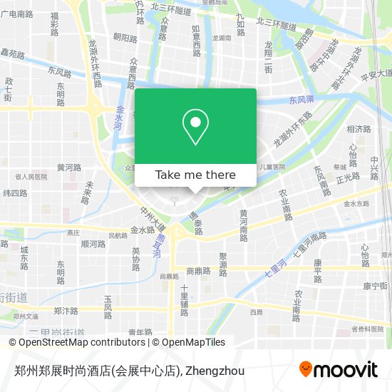 郑州郑展时尚酒店(会展中心店) map