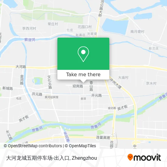 大河龙城五期停车场-出入口 map