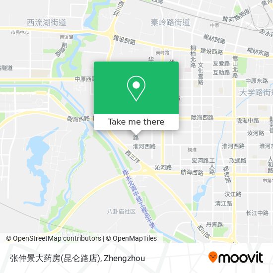 张仲景大药房(昆仑路店) map