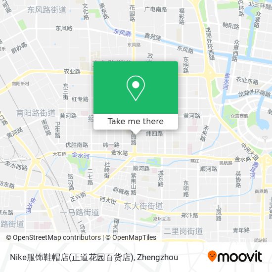 Nike服饰鞋帽店(正道花园百货店) map