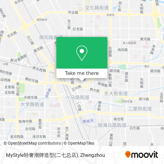 MyStyle轻奢潮牌造型(二七总店) map