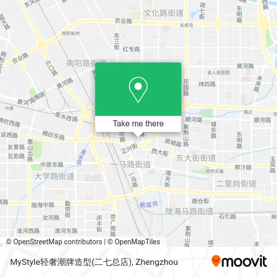MyStyle轻奢潮牌造型(二七总店) map