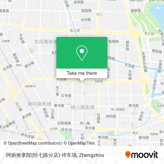 阿炳推拿院(经七路分店)-停车场 map
