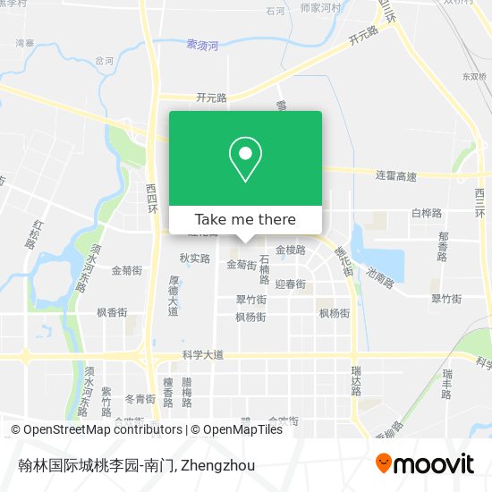 翰林国际城桃李园-南门 map