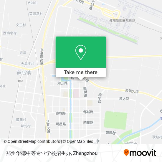 郑州华德中等专业学校招生办 map