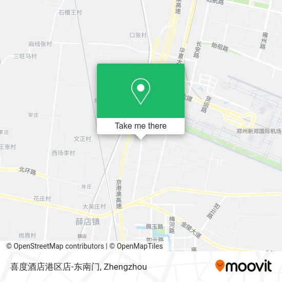 喜度酒店港区店-东南门 map