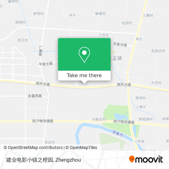 建业电影小镇之橙园 map
