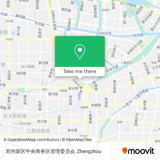 郑州新区中央商务区管理委员会 map
