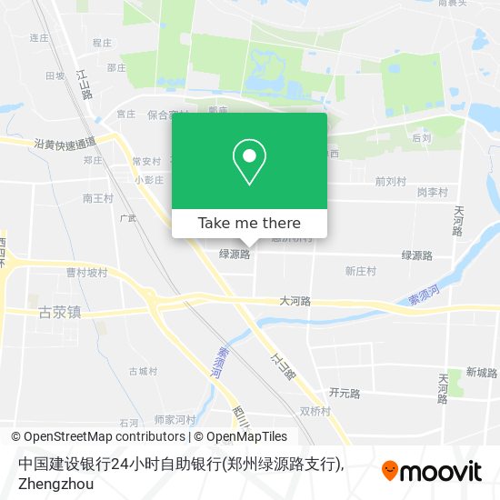 中国建设银行24小时自助银行(郑州绿源路支行) map