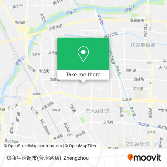 郑商生活超市(普庆路店) map