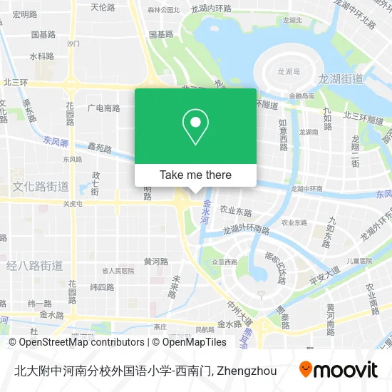 北大附中河南分校外国语小学-西南门 map