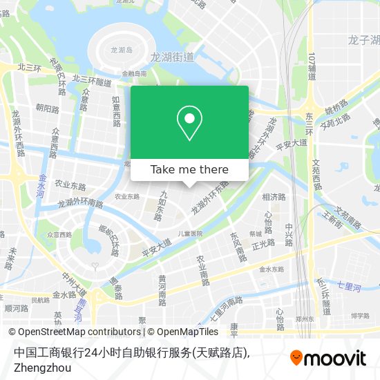 中国工商银行24小时自助银行服务(天赋路店) map