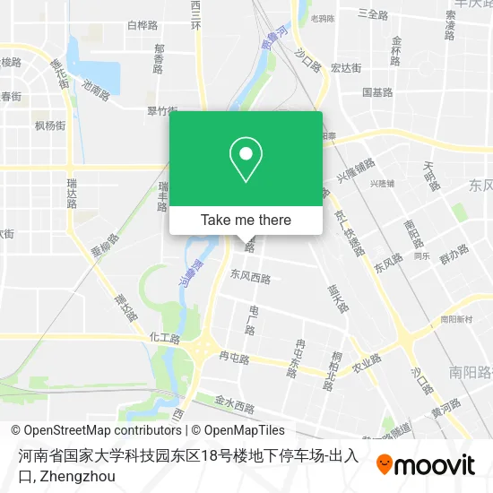 河南省国家大学科技园东区18号楼地下停车场-出入口 map