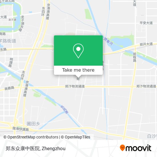 郑东众康中医院 map