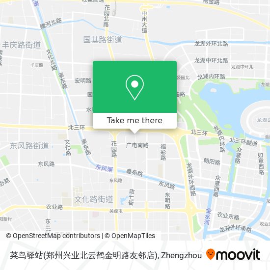 菜鸟驿站(郑州兴业北云鹤金明路友邻店) map