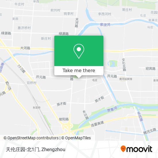 天伦庄园-北1门 map