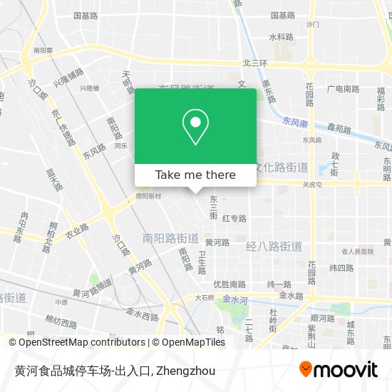 黄河食品城停车场-出入口 map