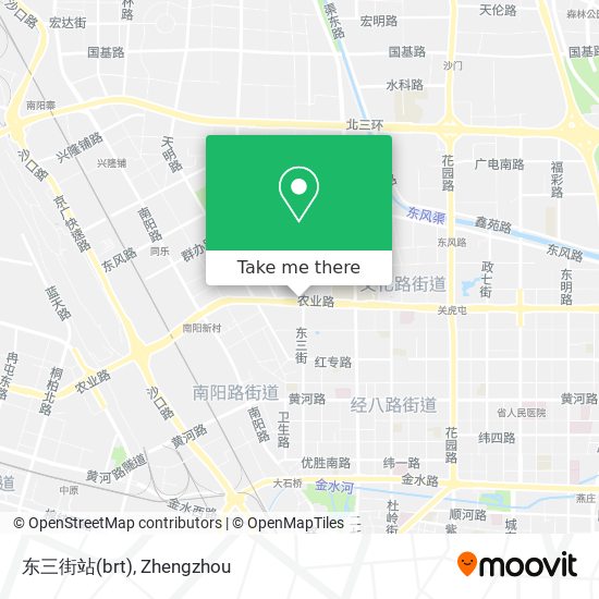 东三街站(brt) map