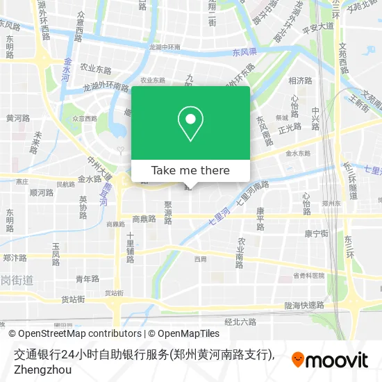 交通银行24小时自助银行服务(郑州黄河南路支行) map