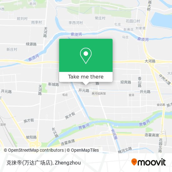 克徕帝(万达广场店) map