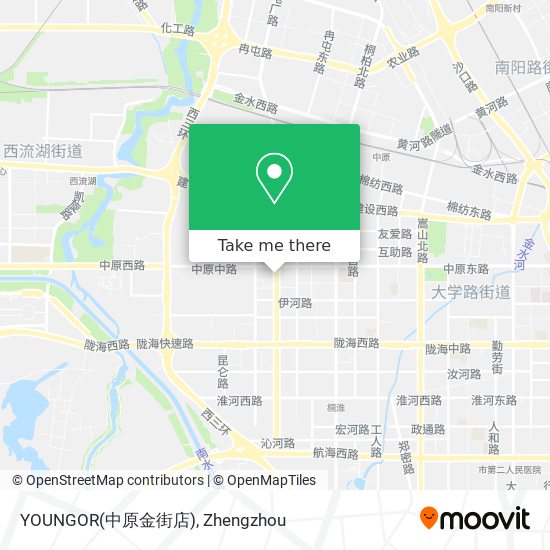 YOUNGOR(中原金街店) map