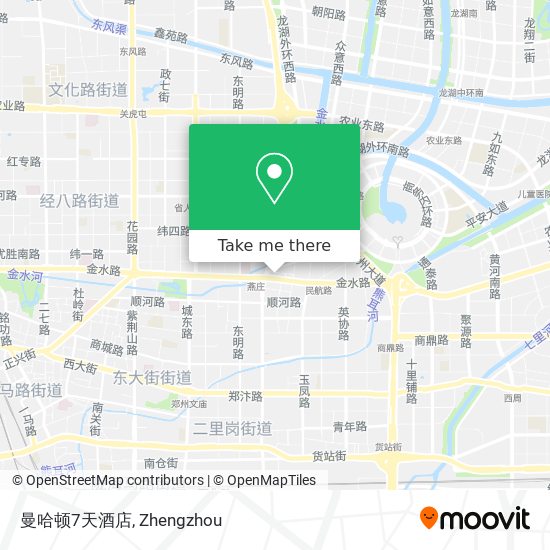 曼哈顿7天酒店 map