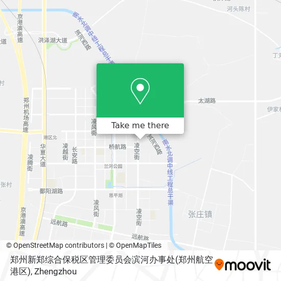 郑州新郑综合保税区管理委员会滨河办事处(郑州航空港区) map