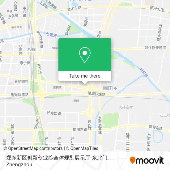 郑东新区创新创业综合体规划展示厅-东北门 map