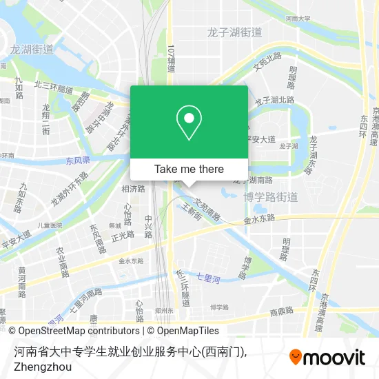 河南省大中专学生就业创业服务中心(西南门) map