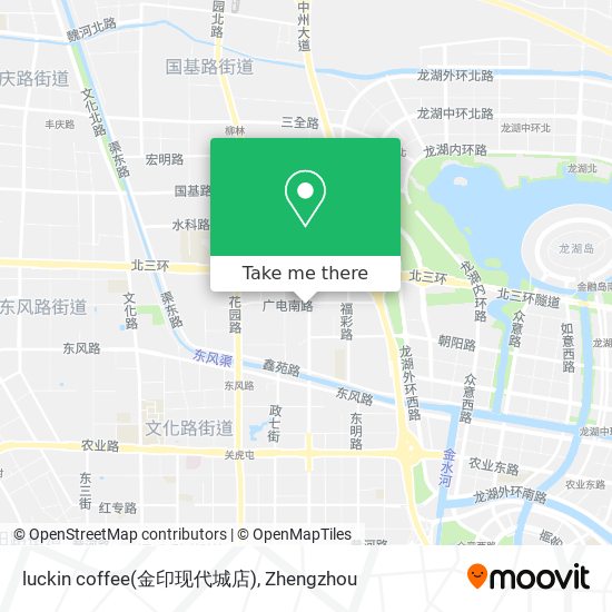luckin coffee(金印现代城店) map