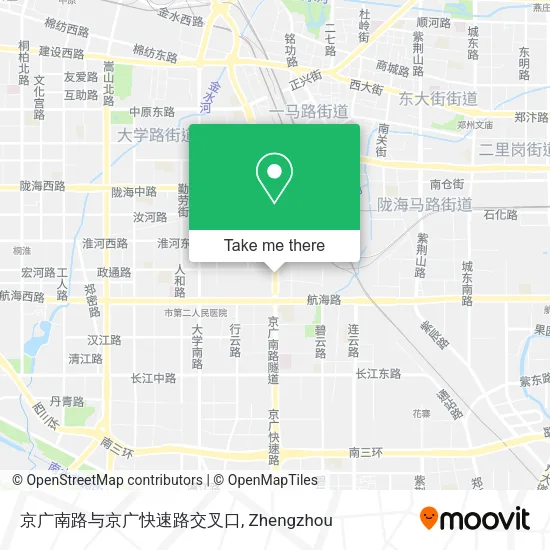 京广南路与京广快速路交叉口 map