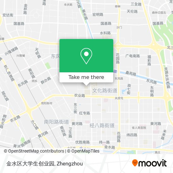 金水区大学生创业园 map