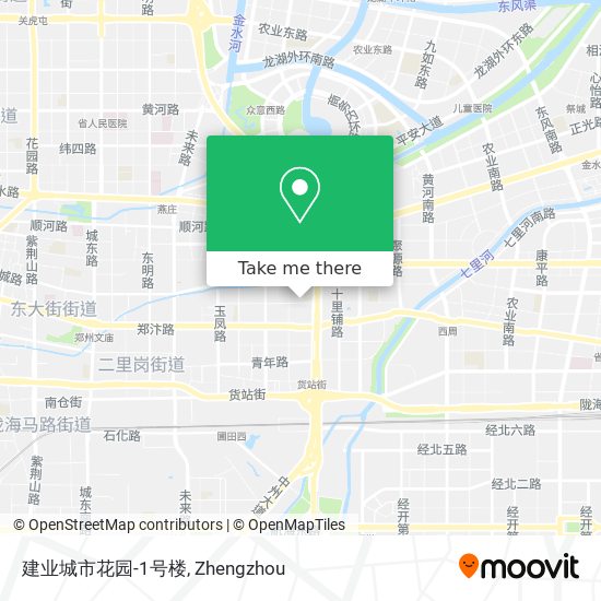 建业城市花园-1号楼 map