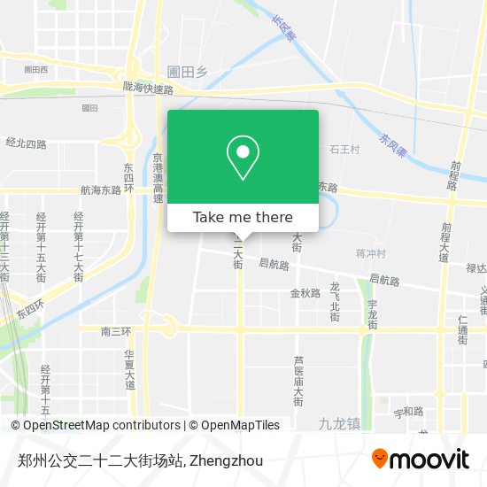 郑州公交二十二大街场站 map