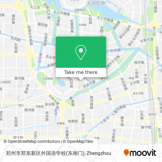 郑州市郑东新区外国语学校(东南门) map