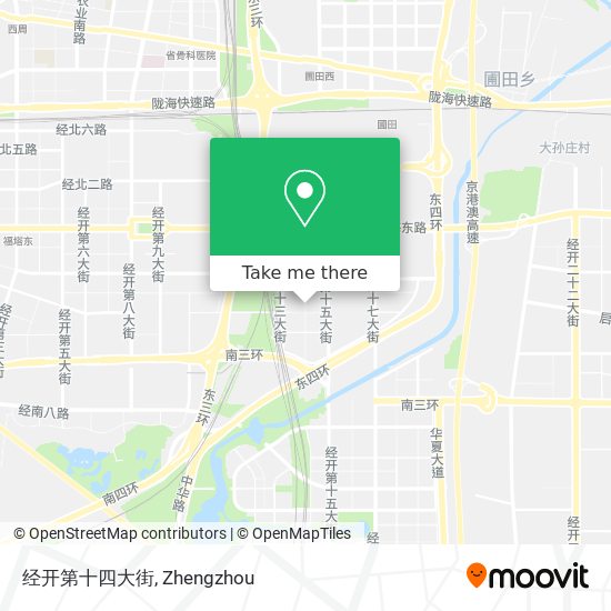 经开第十四大街 map