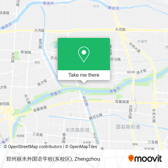 郑州丽水外国语学校(东校区) map