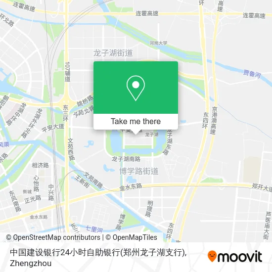 中国建设银行24小时自助银行(郑州龙子湖支行) map