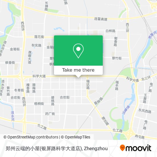 郑州云端的小屋(银屏路科学大道店) map