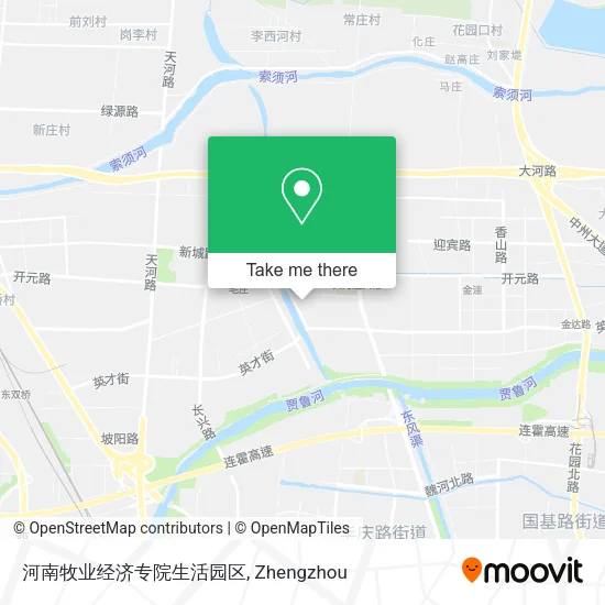 河南牧业经济专院生活园区 map